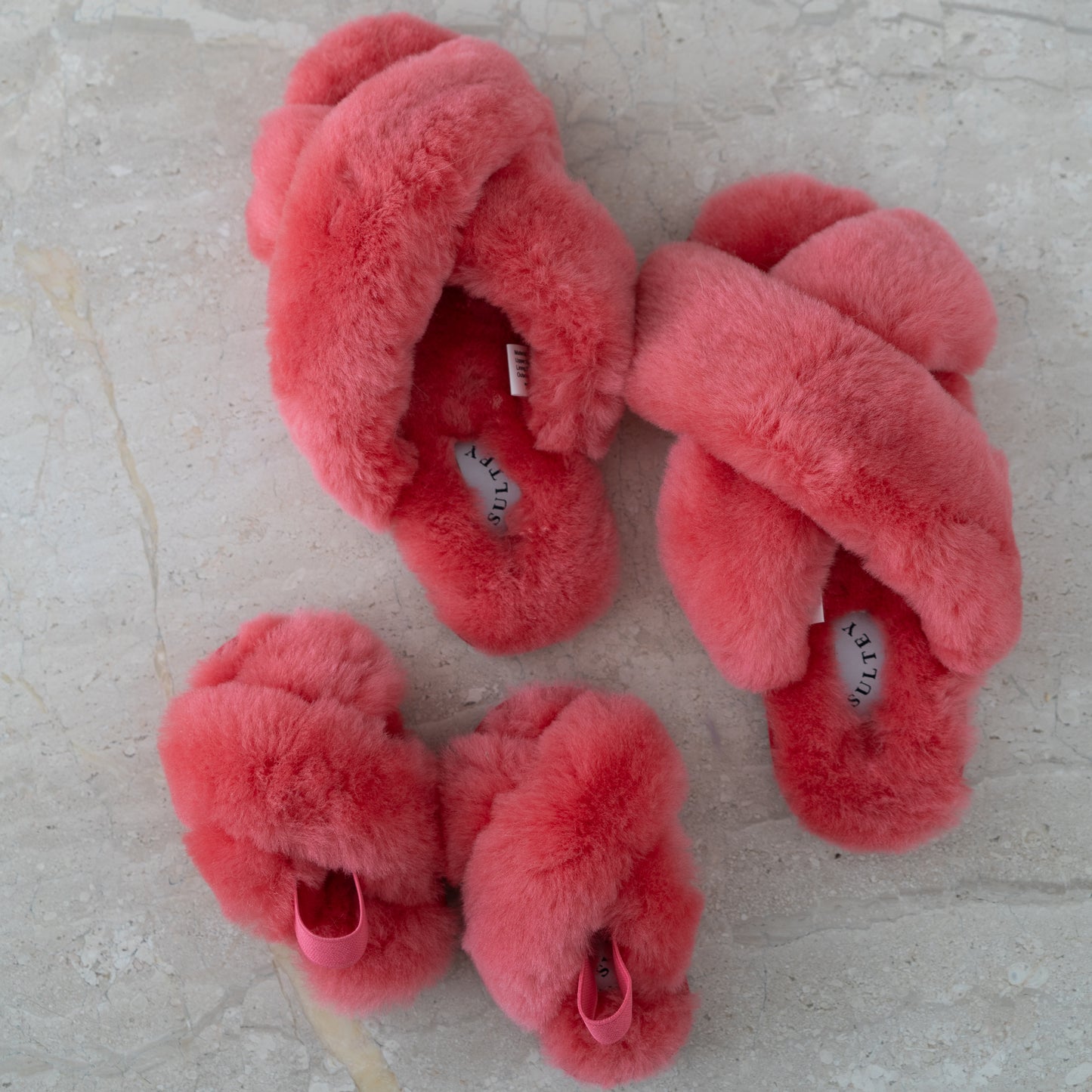 Kids Cloud Slippers 100% Sheepskin - Sugar Pink