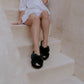 Cloud Slippers 100% Sheepskin - Black